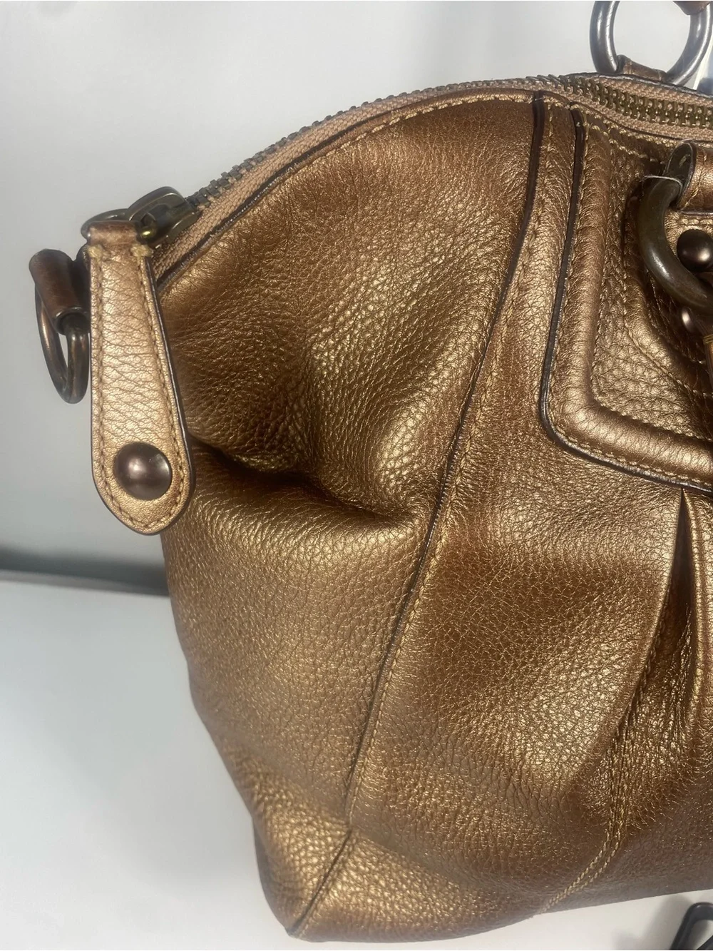 Coach Bronze Madison Audrey Satchel Y2K